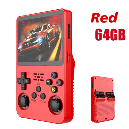 Open Source R36S Retro Handheld Video Game Console Linux System 3.5 Inch IPS Screen Portable Pocket Video Player 64GB 128G Games