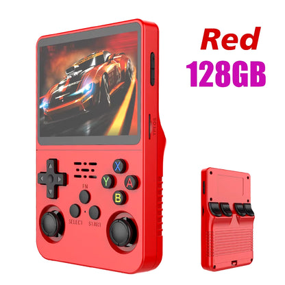 Open Source R36S Retro Handheld Video Game Console Linux System 3.5 Inch IPS Screen Portable Pocket Video Player 64GB 128G Games